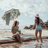 Wandering Folk Daisy Premium Beach Towel - Peppermint