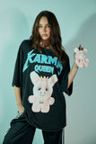 SABBI Karma Queen Tee - Black Acid Wash | LAUNCHING SUNDAY 28.09