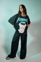 SABBI Karma Queen Tee - Black Acid Wash | LAUNCHING SUNDAY 28.09