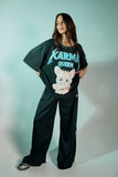 SABBI Karma Queen Tee - Black Acid Wash | LAUNCHING SUNDAY 28.09
