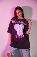 SABBI No Drama Llama Tee - Black Acid Wash | LAUNCHING SUNDAY 28.09