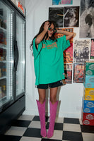 SABBI The Very Oversized Self Love Club Tee - Green