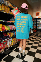 SABBI The Very Oversized Self Love Club Tee - Blue