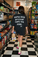 SABBI The Very Oversized Self Love Club Tee - Black