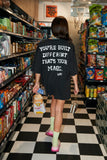 SABBI The Very Oversized Self Love Club Tee - Black