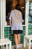 SABBI The Very Oversized Self Love Club Tee - Purple