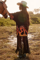 SABBI The Very Oversized Flaming Cowboy Tee - Black