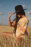 SABBI The Very Oversized Flaming Cowboy Tee - Sand
