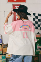 SABBI The Boyfriend Fit Pony Club Tee - Pink
