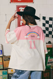 SABBI The Boyfriend Fit Pony Club Tee - Pink