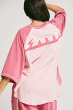 The Raglan Margie Tee - Pink