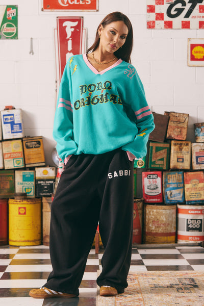 SABBI The Born Original Jumper - Teal + Pink | LAUNCING SUNDAY 4.5 - 10AM