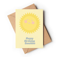 Happy Birthday Sunshine Greeting Card