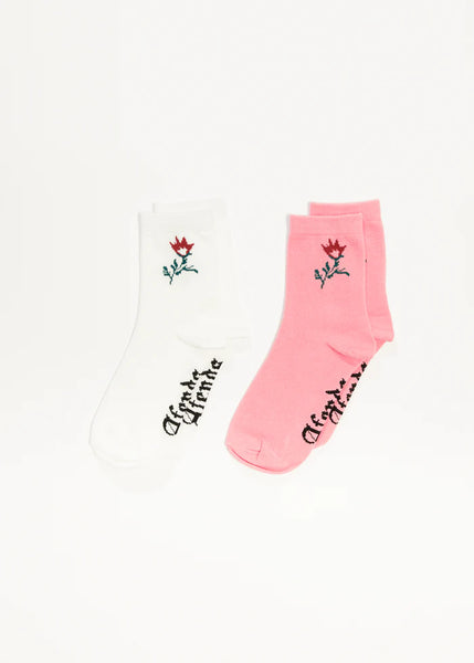 Afends Recycled Socks Two Pack - The Rose