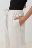 Rhythm Classic Drawstring Pant - Oat