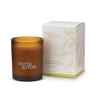Myrtle & Moss Soy Wax Candle - Mandarin, Lemon Myrtle + Orange Peel
