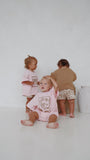 Myla Jane Seashell T-Shirt Romper - Pink/Chocolate