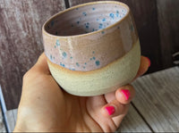 Mini Hug Mug in Purple with Speckles