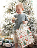 Bespoke Letterpress Large Christmas Gift Bag - Jolly Santa