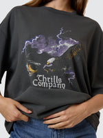 Thrills Flight Risk Oversized Tee -  Merch Black