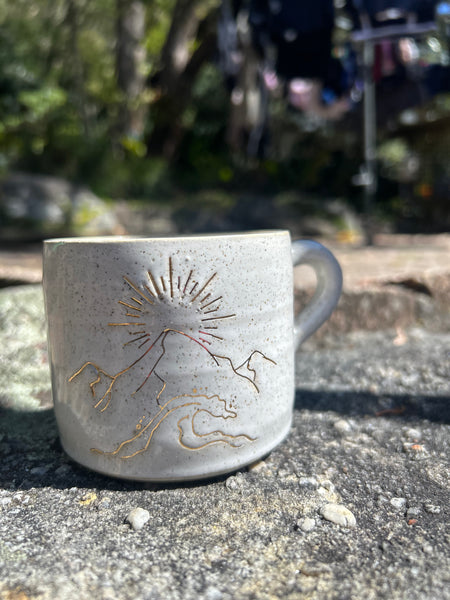 Sun, Sea, Mountain Mug W/Handle