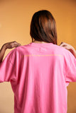 SABBI THE VERY OVERSIZED STANDOUT TEE - FLURO PINK