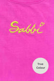 SABBI THE VERY OVERSIZED STANDOUT TEE - FLURO PINK