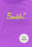 SABBI THE VERY OVERSIZED STANDOUT TEE - FLURO VIOLET