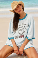 SABBI The Very Oversized You’re Enough Tee - Sky