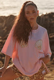 THE VERY OVERSIZED SHELL TITTY TEE - LIGHT PINK