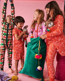Kip & Co Jade Green Velvet Santa Sack