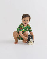 Kip & Co Santa's Little Helper Organic Short Sleeve Romper