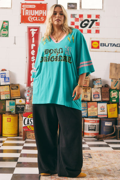 SABBI Born Original Tee - Teal + Pink | LAUNCHING SUNDAY 4.5 - 10AM