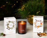 Myrtle & Moss Christmas Candle - Sweet Orange, Nutmeg and Cinnamon