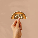 Harley & J You Are Loved Rainbow Sticker