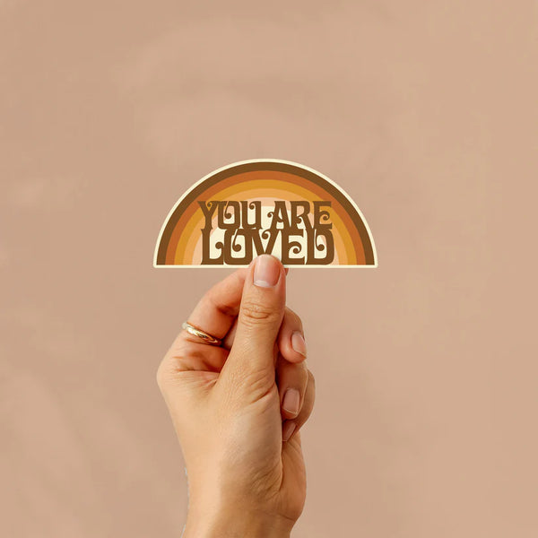 Harley & J You Are Loved Rainbow Sticker