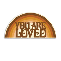 Harley & J You Are Loved Rainbow Sticker