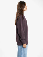 Thrills Minimal Slouch Crew - Deep Plum