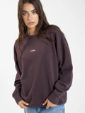 Thrills Minimal Slouch Crew - Deep Plum