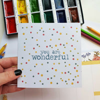You're Wonderful Card