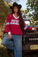 SABBI The Born Original Jumper - Maroon + Sky | LAUNCHING 4.5 - 10AM