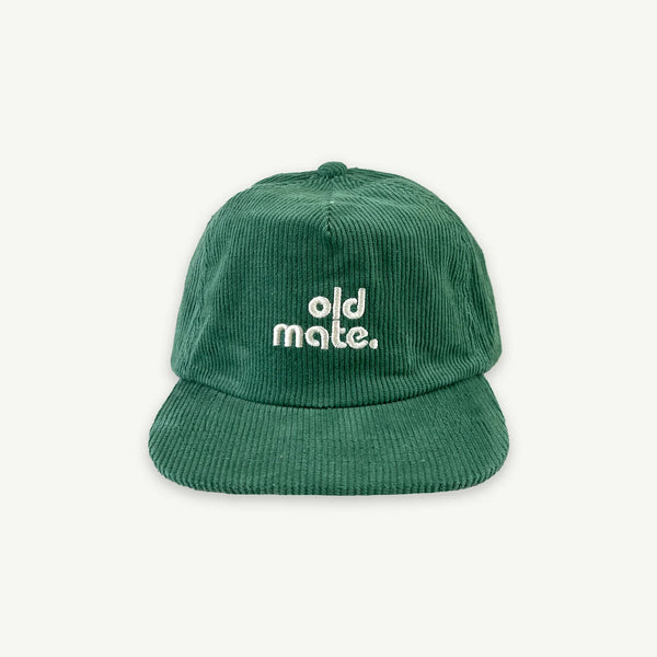 Banabae Old Mate Kids Cord Cap - Moss