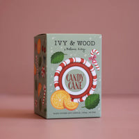 Ivy & Wood Christmas Candle - Candy Cane