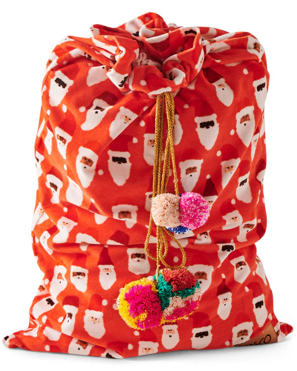 KIP & CO RED VELVET SANTA SACK KIP & CO RED VELVET SANTA SACK
