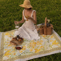 Wandering Folk Le Lemon Picnic Rug