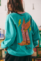 SABBI The Born Original Jumper - Teal + Pink | LAUNCING SUNDAY 4.5 - 10AM