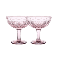 Wandering Folk Primrose Margarita Glass - Set of 2