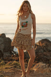 THE SEAS THE DAY RA-RA SKIRT - MOCHA