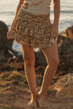 THE SEAS THE DAY RA-RA SKIRT - MOCHA
