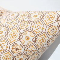 Artisan Block Printed Pure French Linen Cushion - Wildflower Abound
